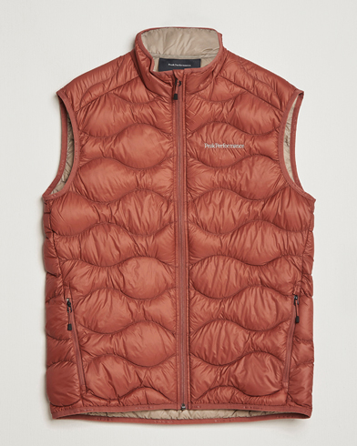 Peak Performance Helium Down Vest Classic Clay at CareOfCarl.com