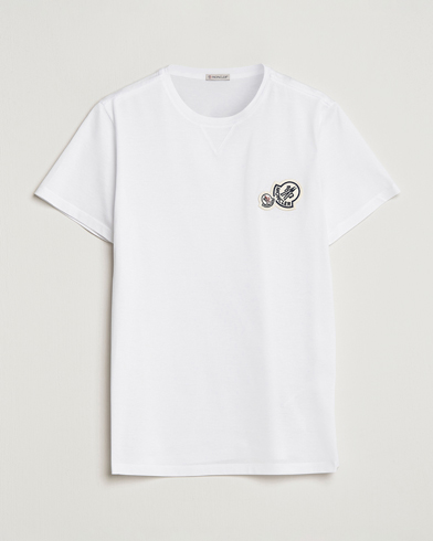 Moncler Double Logo T-Shirt White at CareOfCarl.com