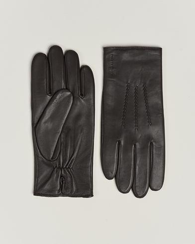 BOSS BLACK Hainz Brown Medium at Leather Gloves