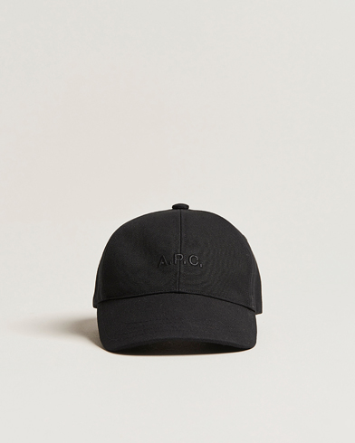 A.P.C. Charlie Baseball Cap Black at CareOfCarl.com