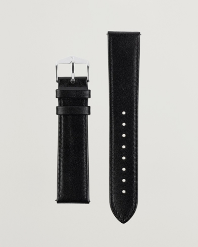 Black leather deals watch