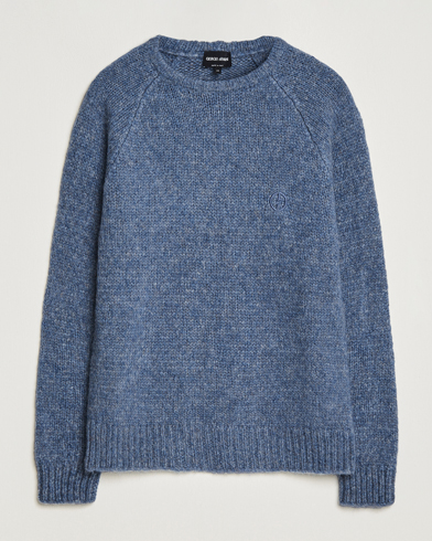 Giorgio Armani Alpaca Wool Sweater Light Blue at CareOfCarl.com