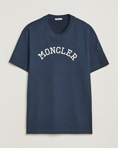 Moncler Embossed Logo T-shirt Black at CareOfCarl.com