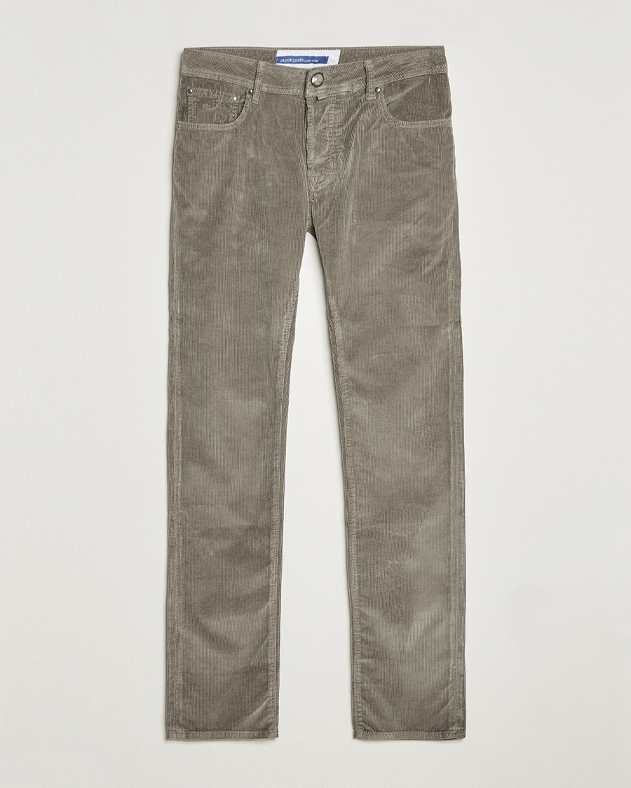 Jacob Cohën Bard 5-Pocket Medium Corduroy Trousers Taupe – Grey
