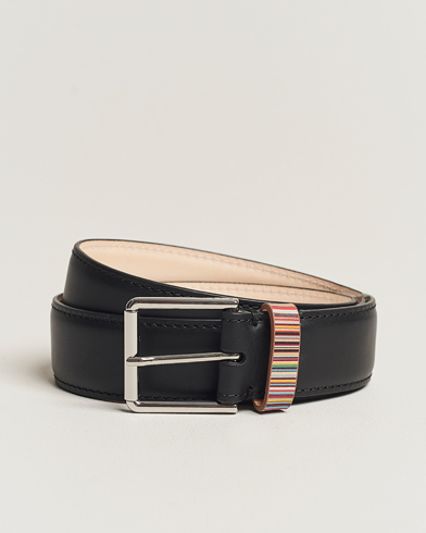 Tiger of Sweden Helmi Leather 3,5 cm Belt Black at CareOfCarl.com