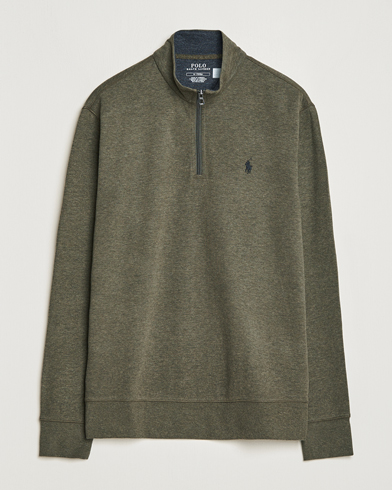 Polo Ralph Lauren Tech Double Knit Half Zip Olive Heather at