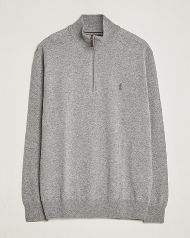 Ralph lauren merino wool half hot sale zip jumper