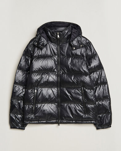 Polo Ralph Lauren Flint Glossy Down Jacket Black at CareOfCarl.com