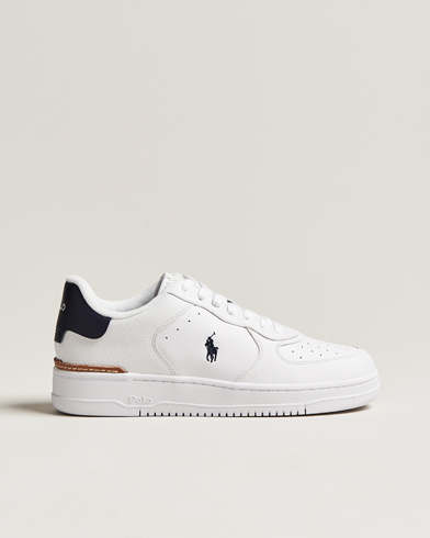 Fred Perry B721 Leather Sneakers White/Navy at CareOfCarl.com