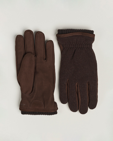 Dark brown leather deals gloves