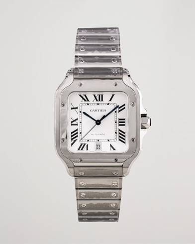 Cartier Pre Owned Santos De Cartier Steel WSSA0018 Steel White at