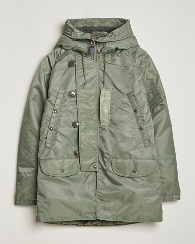 BEAMS PLUS MIL Type N-3B Down Parka Sage at CareOfCarl.com