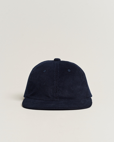 BEAMS PLUS 6 Panel Corduroy Cap Navy at CareOfCarl.com