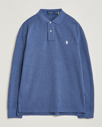 Polo Ralph Lauren Custom Slim Fit Long Sleeve Polo Navy