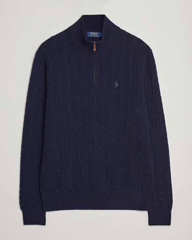 Polo ralph lauren half outlet zip cotton knit jumper