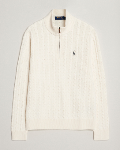 Ralph lauren cable knit best sale half zip