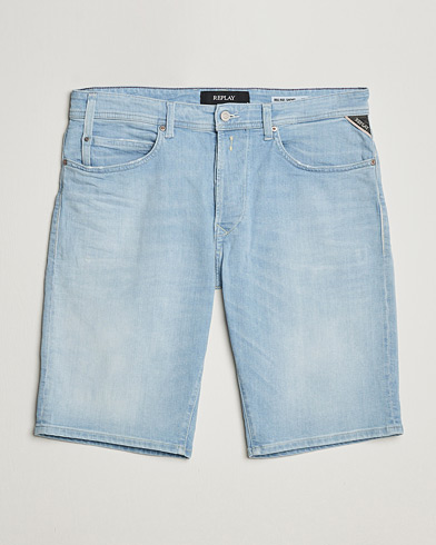 Replay Jeans Mens Bio Organic Denim Shorts Stone Blue Stonewash | eBay