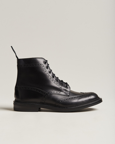 Tricker's Stow Dainite Country Boots Black Calf at CareOfCarl.com