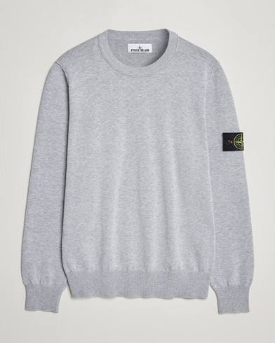 Stone Island Soft Organic Cotton Crew Neck Dark Grey Melange at CareOfCarl.