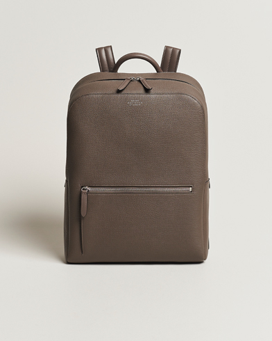 Bally logo-print leather backpack - Brown