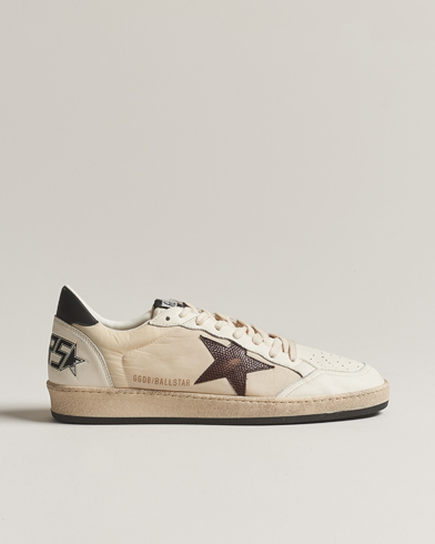 Golden Goose Deluxe Brand Ball Star Sneakers White Leopard at