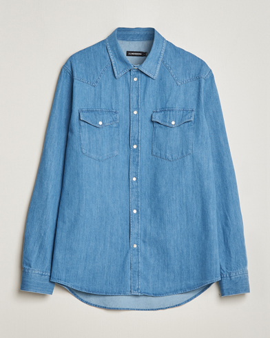 大阪直売EXAMPLE LOGO DENIM SHIRT BLUE シャツ