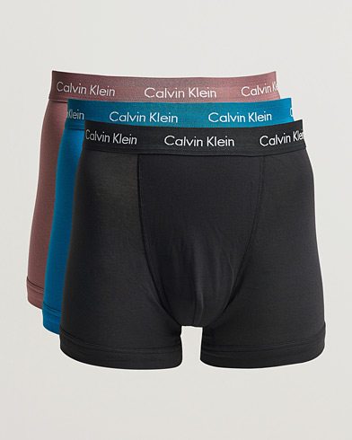 Calvin Klein Cotton Stretch 3 Pack Boxer Brief Black Port Red Grey