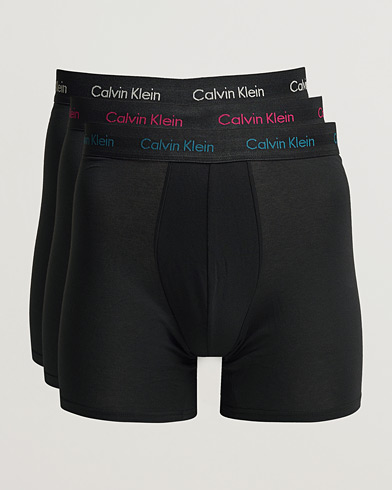 Calvin Klein Men's Low Rise Trunk Underwear 3 Pack - Black