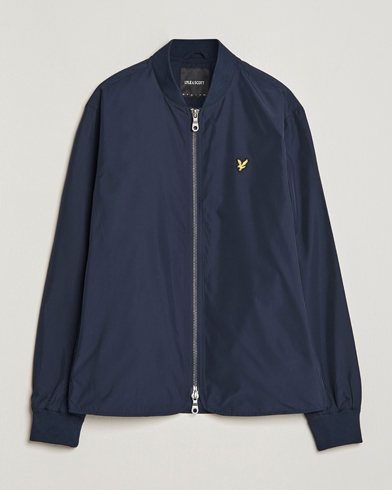 Lyle Scott Nylon Bomber Jacket Dark Navy at CareOfCarl