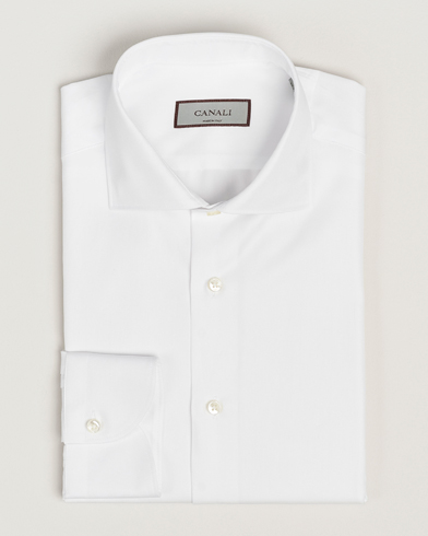 ETON Slim Fit Signature Button Down store Twill Dress Shirt in White Size 43