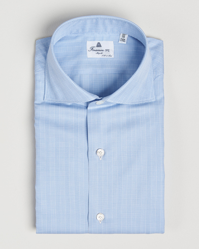  Milano Slim Giza 170 Dress Shirt Blue Check