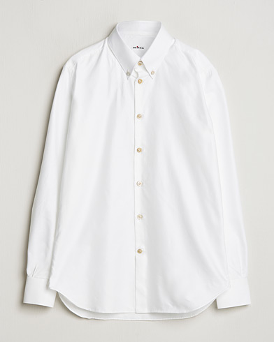  Slim Fit Button Down Oxford Shirt White