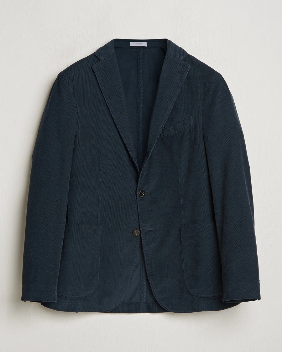 Boglioli K Jacket Corduroy Blazer Navy – Blue