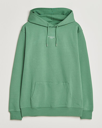 Drôle de Monsieur Classic Slogan Hoodie Water Green – Green