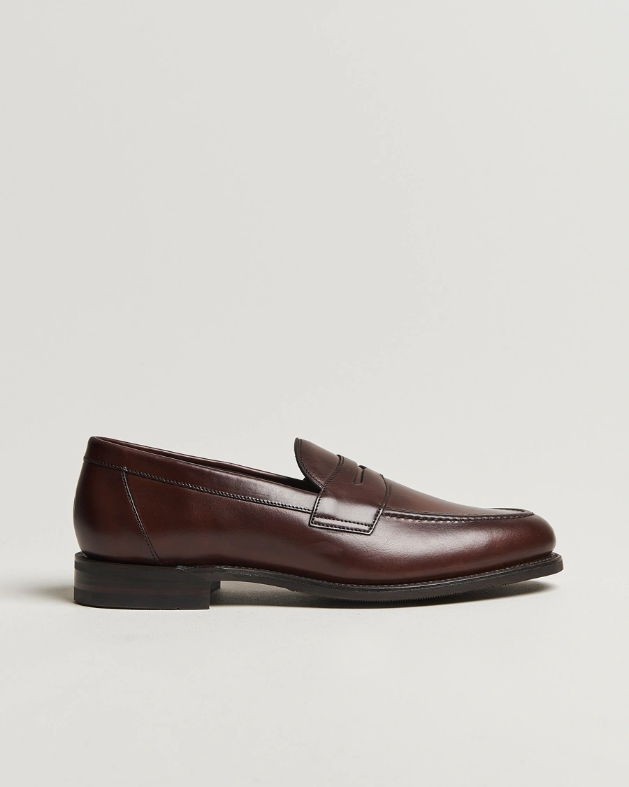 Loake Shoemakers Imperial Penny Loafer Dark Brown – Brown
