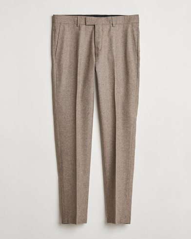  Tenuta Brushed Wool Trousers Burlywood