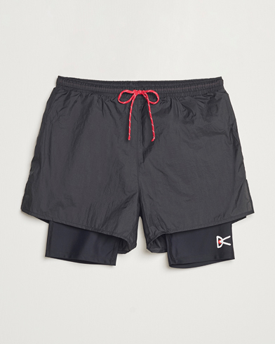  Ripstop Layered Trail Shorts Black