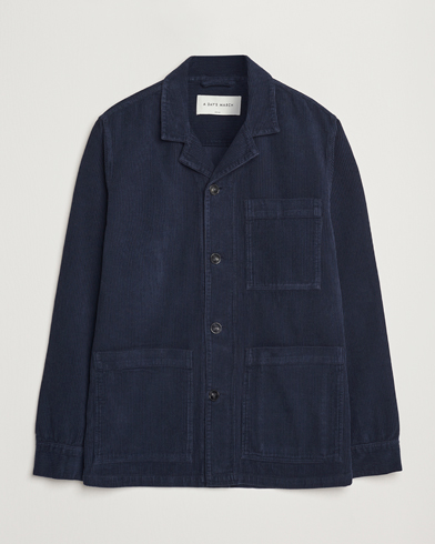  Banagher Corduroy Overshirt Navy