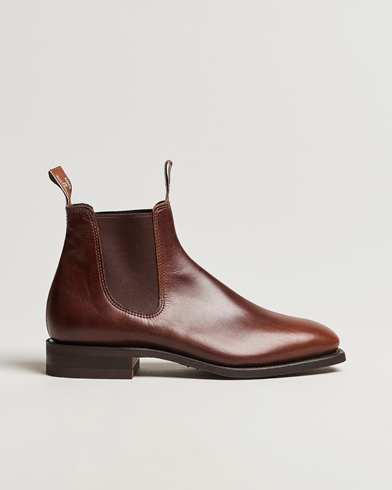 Loake 1880 Chatsworth Chelsea Boot Brown Waxy Leather at CareOfCarl