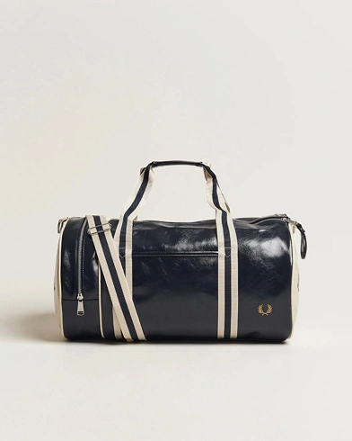 Fred Perry Classic Barrel Bag Navy/Ecru – Blue
