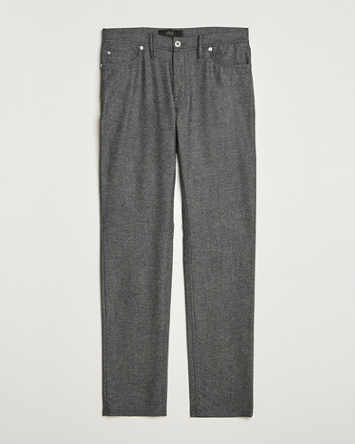 Brioni 5-Pocket Flannel Pants Grey Melange – Grey