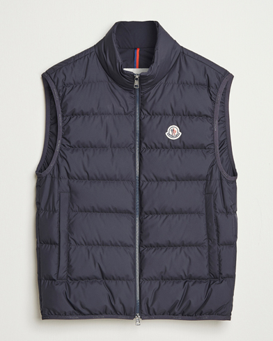 Moncler Contrin Down Vest Navy – Blue