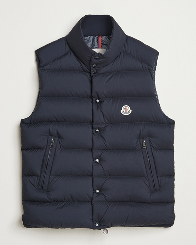 Moncler Tibb Matte Down Vest Navy – Blue