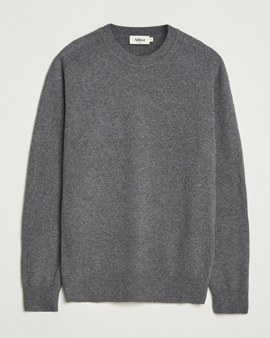 Altea Wool/Cashmere Crew Neck Pullover Charcoal – Grey