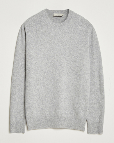 Altea Wool/Cashmere Crew Neck Pullover Light Grey – Grey