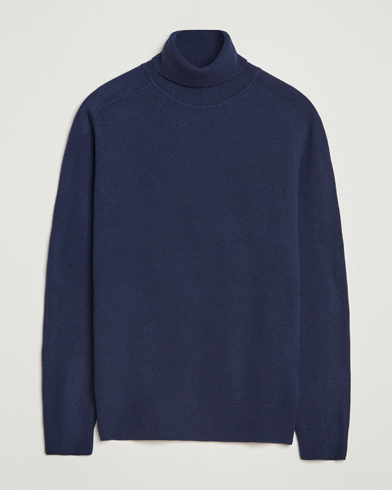Altea Wool/Cashmere Rollneck Navy – Blue