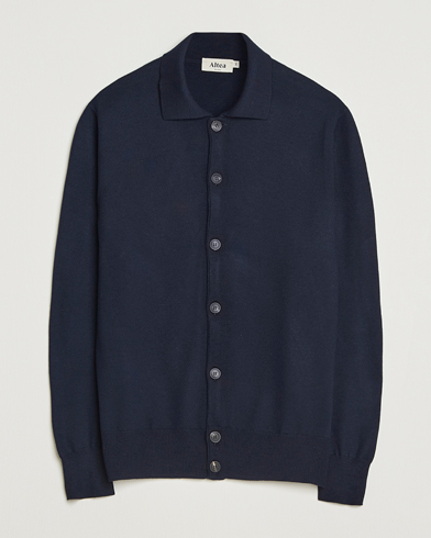 Altea Merino Wool Cardigan Navy – Blue