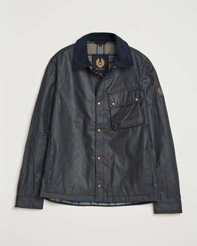 Belstaff Ground Wax Jacket Dark Navy – Blue