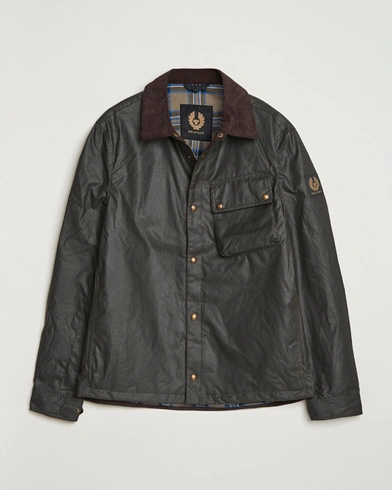 Belstaff Ground Wax Jacket Faded Olive – Green