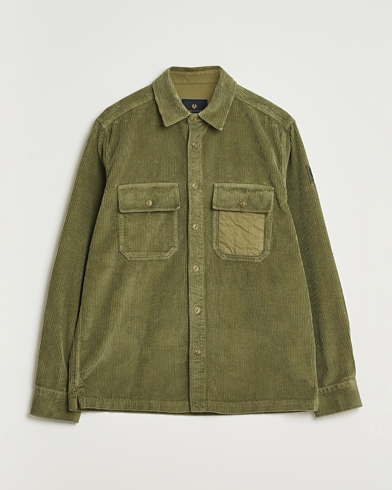 Belstaff Fallgate Cord Overshirt True Olive – Green